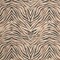 Brown Zebra Animal Print Microfiber Upholstery Fabric by The Yard - SKU: Mambo Saddle